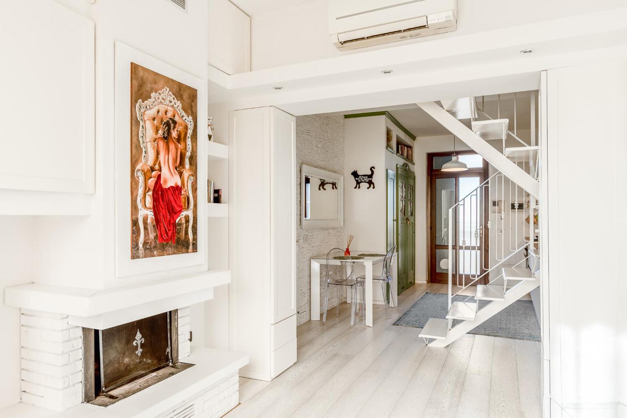 Bright Loft - Free Private Parking Appartement Milaan Buitenkant foto
